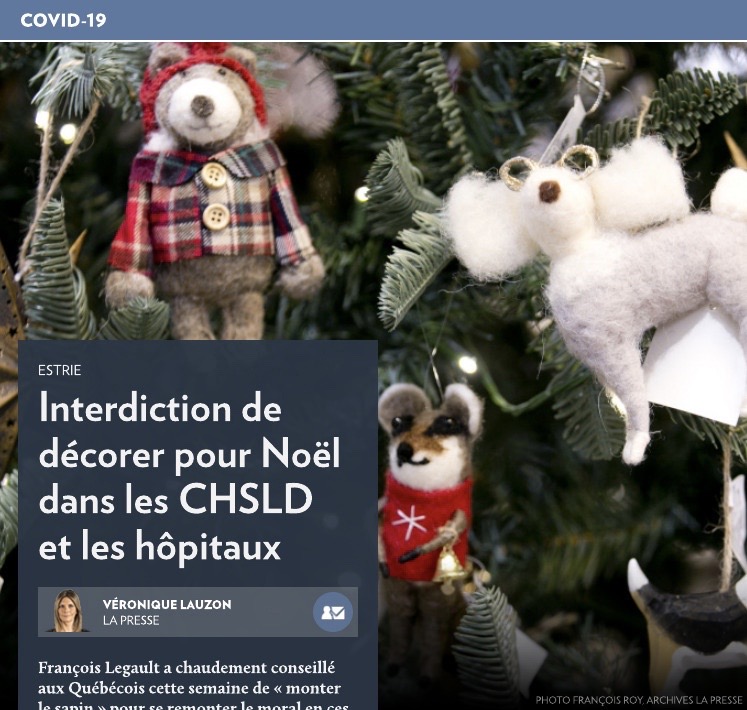 Estrie: le CIUSSS Interdit les décorations de Noël.
