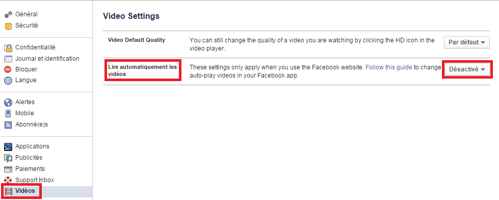 [Astuces Technos] Désactiver le démarrage de vidéo automatique de Facebook en 4 étapes