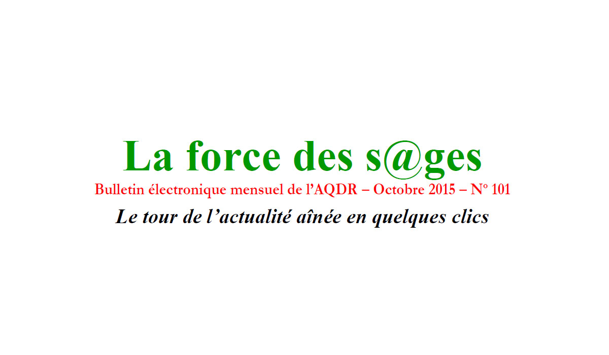La force des s@ges – octobre 2015